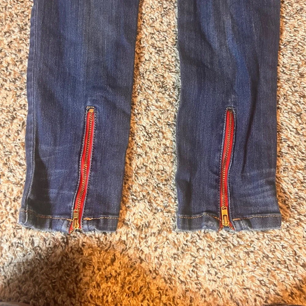 ETIENNE MARCEL Women Blue Denim Skinny Leg‎ Zipper Ankle Jeans Los Angeles Sz 29